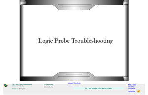 Screenshot for Logic Probe Troubleshooting