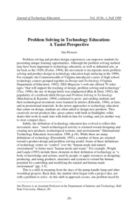 Screenshot for Problem Solving in Technology Education: A Taoist Perspective