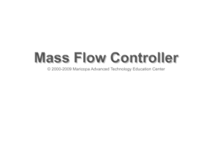 Screenshot for Mass Flow Controller