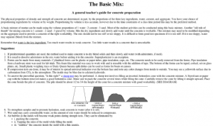 Screenshot for The Basic Mix: A General Teacher's Guide for Concrete Preparation