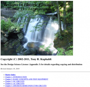 Screenshot for Lessons In Electric Circuits Vol VI: Experiments