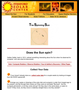 Screenshot for The Spinning Sun