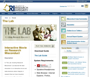 Screenshot for The Lab: Avoiding Research Misconduct