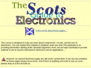 Screenshot for The Scots Guide to Electronics