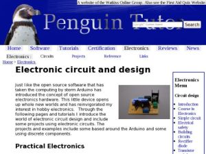 Screenshot for The Penguin Tutor: Electronic Circuit and Design