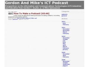 Screenshot for Gordon and Mike's ICT Podcast: How To Make a Podcast!