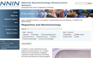 Screenshot for Magnetism and Nanotechnology