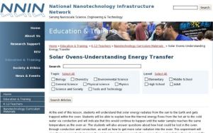 Screenshot for Solar Ovens-Understanding Energy Transfer