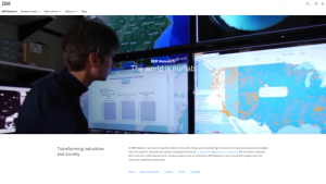 Screenshot for IBM Research Home Page