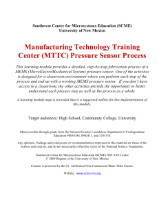 Screenshot for MTTC Pressure Sensor Process Learning Module