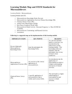 Screenshot for Microcantilevers Learning Module