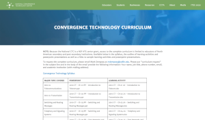 Screenshot for Convergence Technology Curriculum
