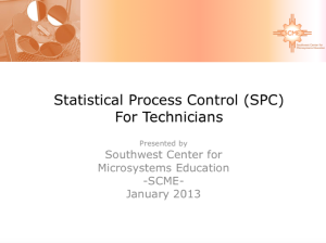 Screenshot for SCME Webinar: Statistical Process Control (SPC) for Technicians