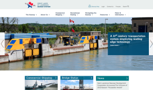Screenshot for Great Lakes St. Lawrence Seaway System