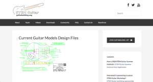 Screenshot for Current Guitar Models Design Files