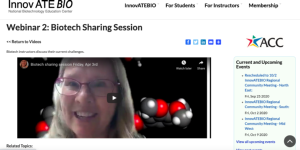 Screenshot for Webinar 2: Biotech Sharing Session