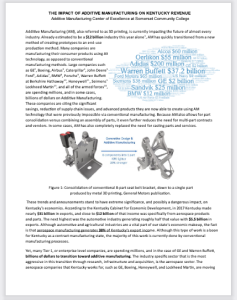 Screenshot for The Impact of Additive Manufacturing on Kentucky Revenue