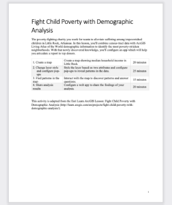 Screenshot for Fight Child Poverty with Demographic Analysis