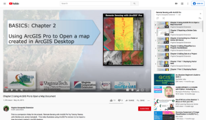 Screenshot for Using ArcGIS Pro to Open a Map Document (Chapter 2 of 25)