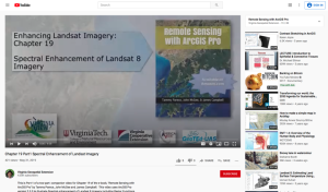 Screenshot for Spectral Enhancement of Landsat Imagery (Chapter 19 of 25, Part 1)