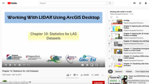 Screenshot for Statistics for LAS Datasets (Chapter 10 of 16)