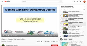 Screenshot for Visualizing Lidar Data in ArcScene (Chapter 13 of 16)