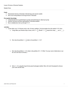 Screenshot for Division of Decimals (Lesson 18 of 18)