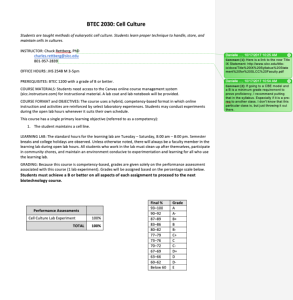 Screenshot for BTEC 1100: Applied Molecular Biology Course