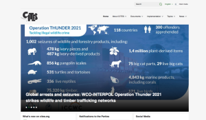 Screenshot for Convention on International Trade in Endangered Species of Wild Fauna and Flora (CITES)