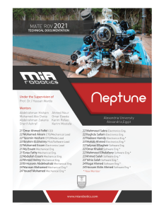 Screenshot for MIA Robotics Neptune : Technical Report