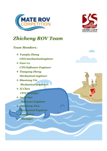 Screenshot for Zhicheng ROV Team : Technical Report