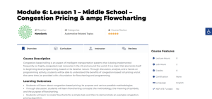 Screenshot for Module 6: Lesson 1 – Congestion Pricing & Flowcharting