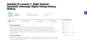 Screenshot for Module 9: Lesson 1- Dynamic Message Signs Using Makey Makey