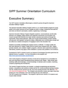 Screenshot for Spectrum Innovates Pathway Program: Summer 1 Curriculum