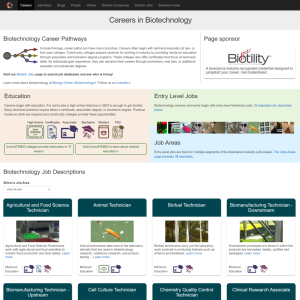 Screenshot for Biotech Careers: Careers