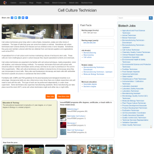 Screenshot for Biotech Careers: Cell Culture Technician