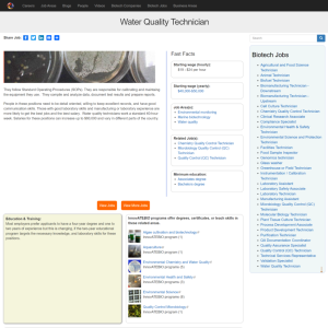 Screenshot for Biotech Careers: Water Quality Technician