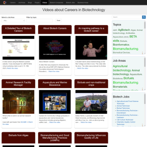 Screenshot for Biotech Careers: Videos