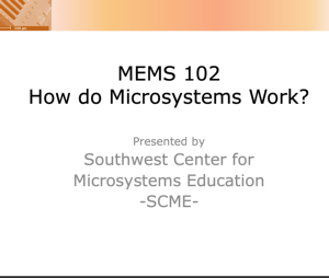 Screenshot for SCME Webinar: MEMS 102 How do Microsystems Work?