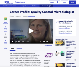 Screenshot for Quality Control Microbiologist