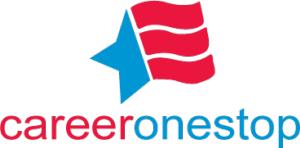 The red and blue logo for Career One Stop