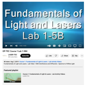 Screenshot for Fundamentals of Light and Lasers: Interference and Diffraction: Spectrum of White Light