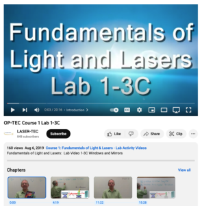 Screenshot for Fundamentals of Light and Lasers: Windows and Mirrors
