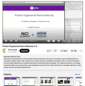 Screenshot for Protein Engineered Nano Materials