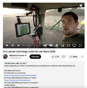 Screenshot for Corn Planter Technology Inside the Cab-Deere 2630