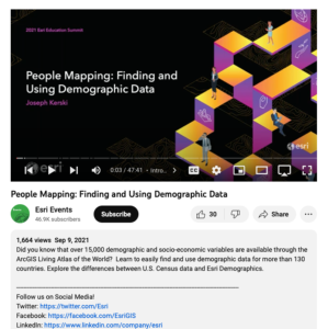 Screenshot for People Mapping: Finding and Using Demographic Data