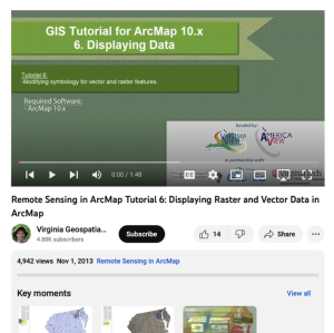 Screenshot for Displaying Raster and Vector Data in ArcMap (6 of 20)