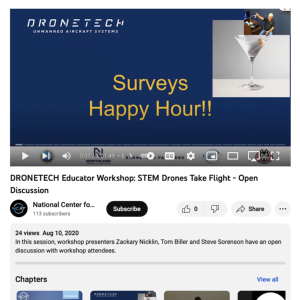 Screenshot for DRONETECH Educator Workshop: STEM Drones Take Flight - Open Discussion