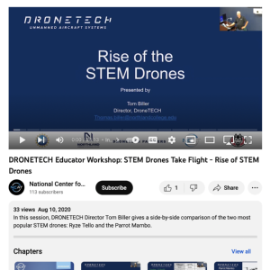 Screenshot for DRONETECH Educator Workshop: STEM Drones Take Flight - Rise of STEM Drones