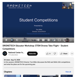 Screenshot for DRONETECH Educator Workshop: STEM Drones Take Flight - Student Competitions